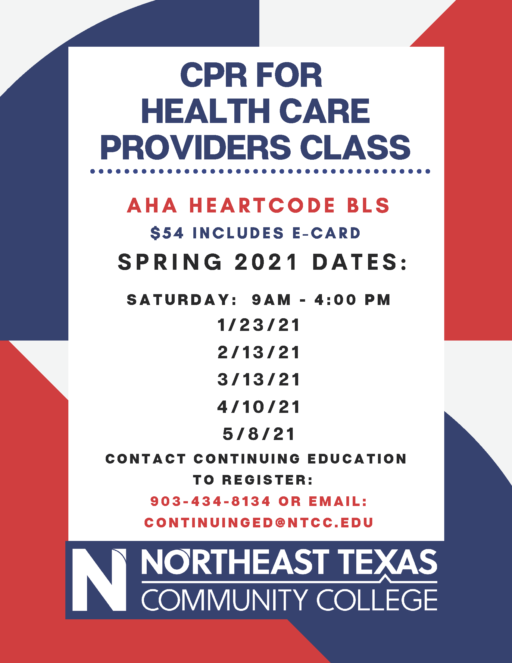 cpr-for-health-care-providers-northeast-texas-community-college